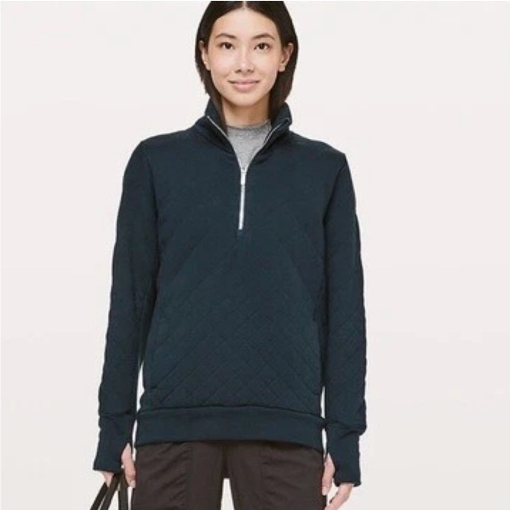 Lululemon‎ Forever Warm Pullover Nocturnal Teal size 2